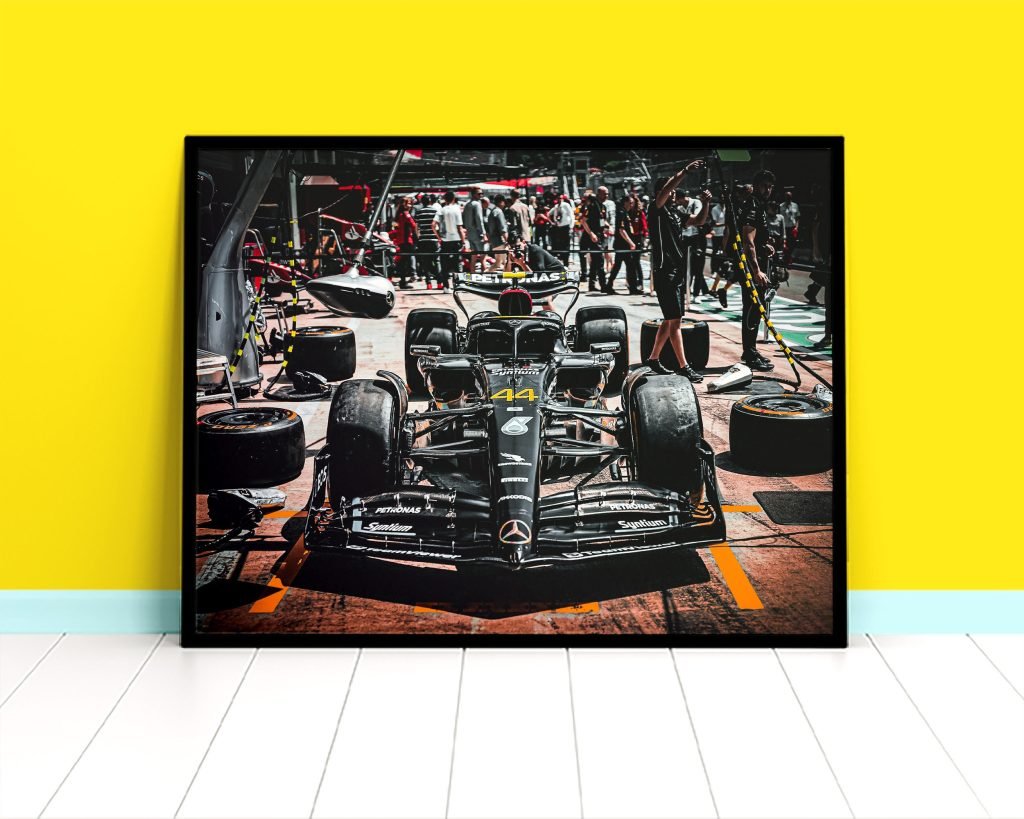 Lewis Hamilton Poster, Formula 1 canvas wall art, F1 Poster printMercedes Sports poster - Image 4