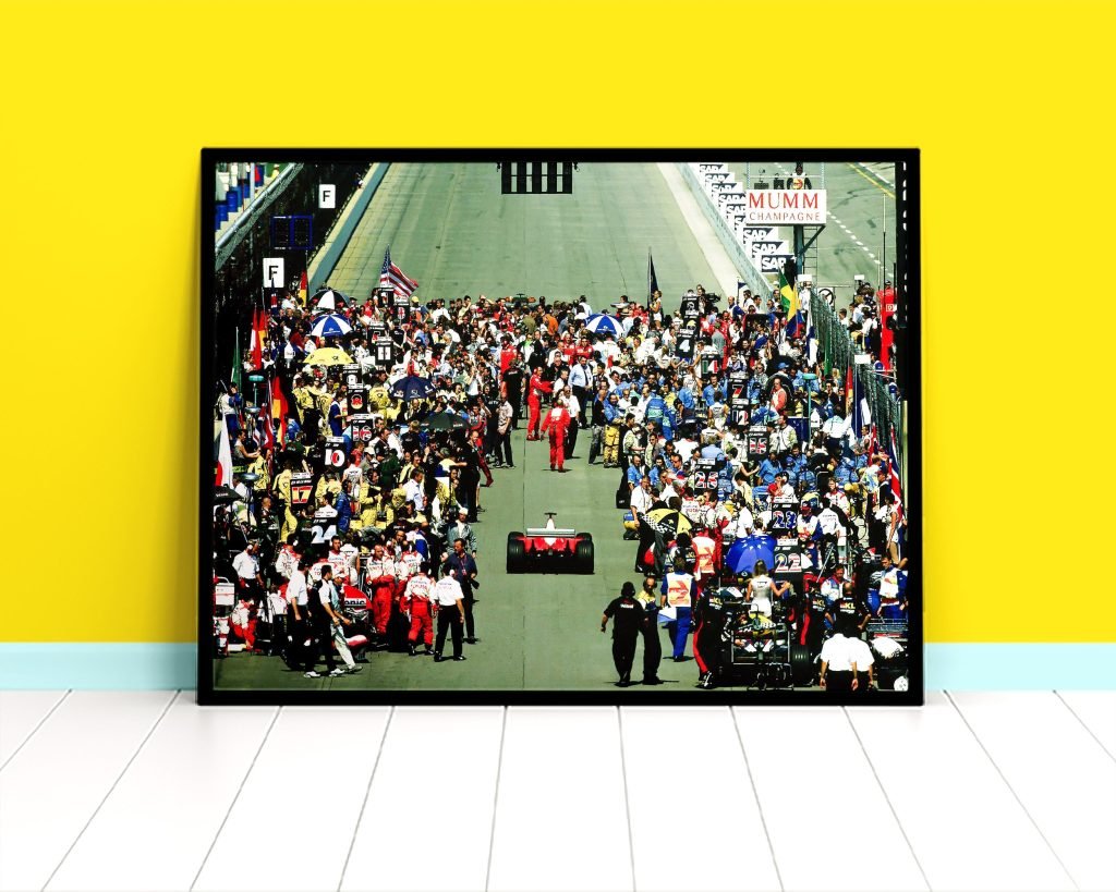 Michael Schumacher poster, Ferrari Formula 1 print, F1 Canvas Wall Art Decor, Motorsport gift - Image 7