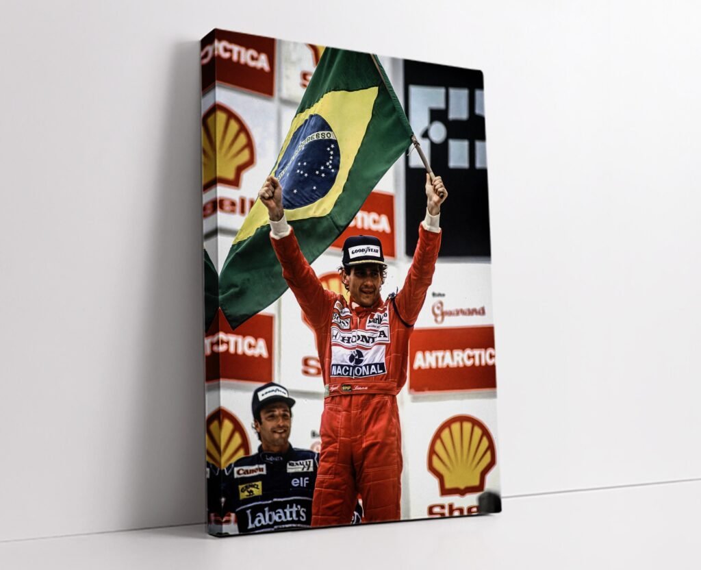 Ayrton Senna Poster Print - McLaren F1 Canvas wall art  - Formula 1 F1 Gift idea for him and her - Image 3