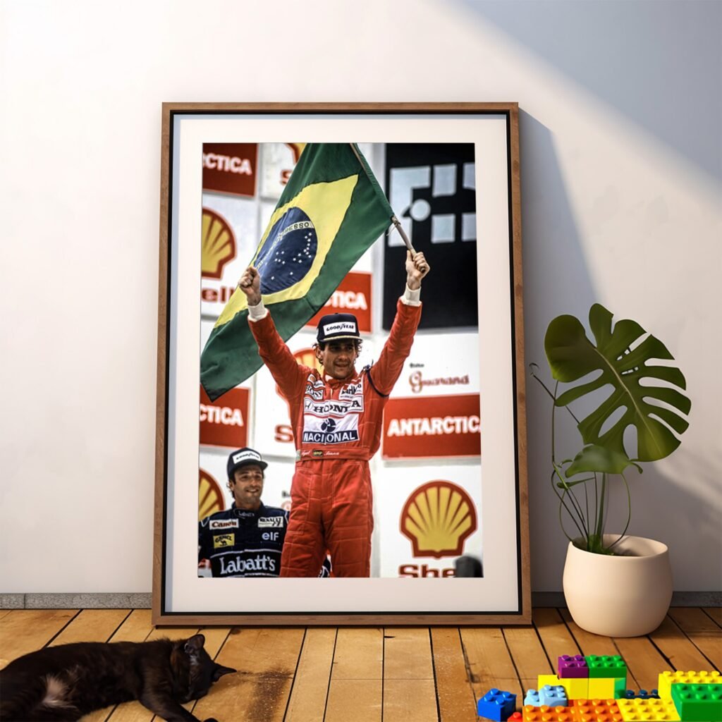 Ayrton Senna Poster Print - McLaren F1 Canvas wall art  - Formula 1 F1 Gift idea for him and her - Image 8