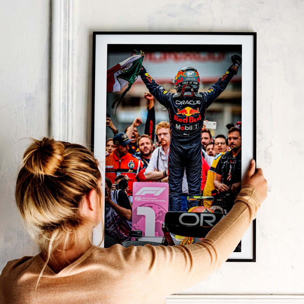 Checo Sergio Perez Formula 1 poster, F1 Red Bull Racing Monaco GP Win Canvas Wall Art - Image 8