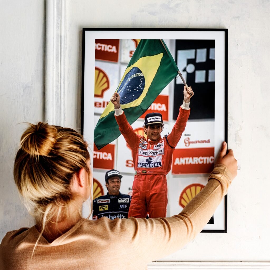 Ayrton Senna Poster Print - McLaren F1 Canvas wall art  - Formula 1 F1 Gift idea for him and her - Image 5