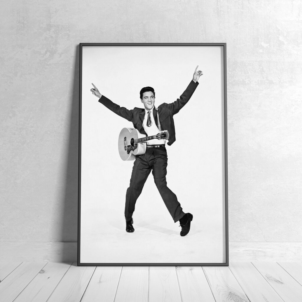 Elvis Presley Poster, Rock And Roll on Stage Canvas Wall Art, Rock music print - Image 5