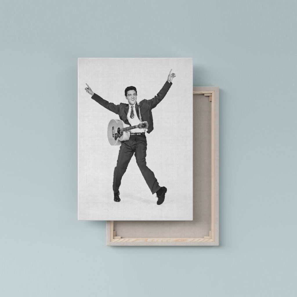 Elvis Presley Poster, Rock And Roll on Stage Canvas Wall Art, Rock music print - Image 7