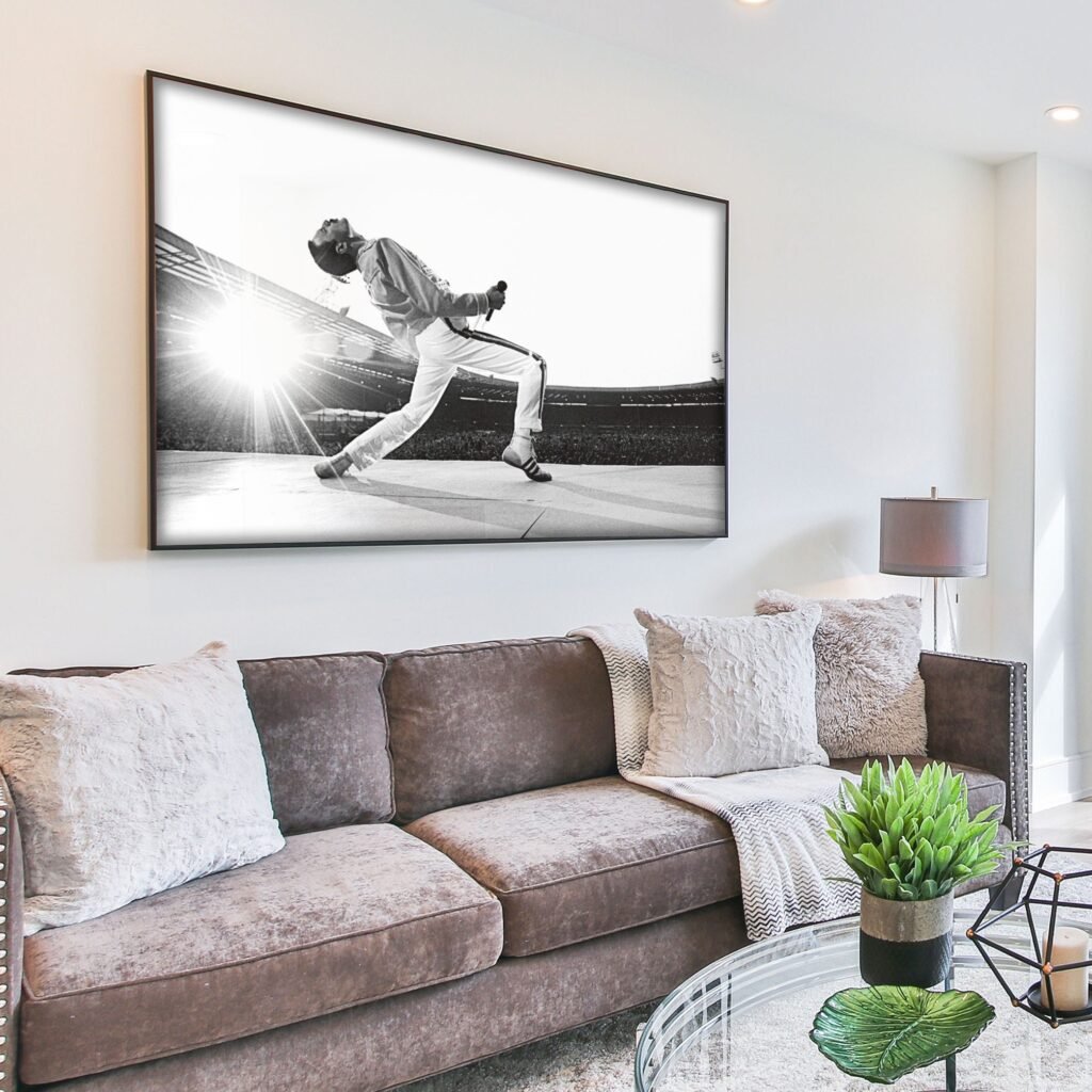Freddie Mercury Poster, Queen Live Aid poster, Rock Music Canvas Wall Art print, Bohemian Rhapsody - Image 8