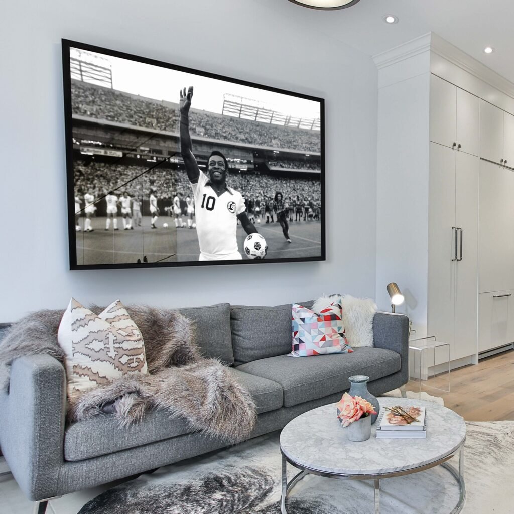 Pele poster, Brazil Football star World Cup celebration Canvas Wall art print, Soccer Sports poster - Image 5