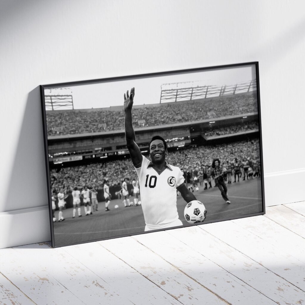 Pele poster, Brazil Football star World Cup celebration Canvas Wall art print, Soccer Sports poster - Image 6