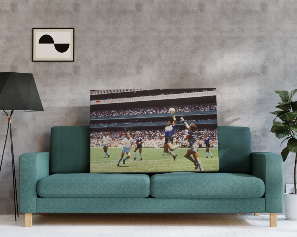 Diego Maradona god's hand poster print, Argentina Football star World Cup Canvas Wall art print, Soccer Sports poster - Image 7