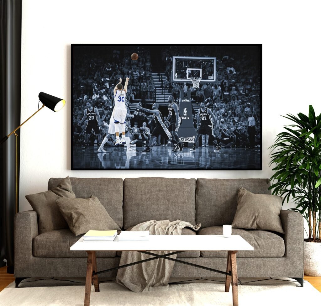 Steph Curry poster - NBA Golden State Warriors Wall Art - Basketball Home Decor print - Sports Memorabilia - Image 4