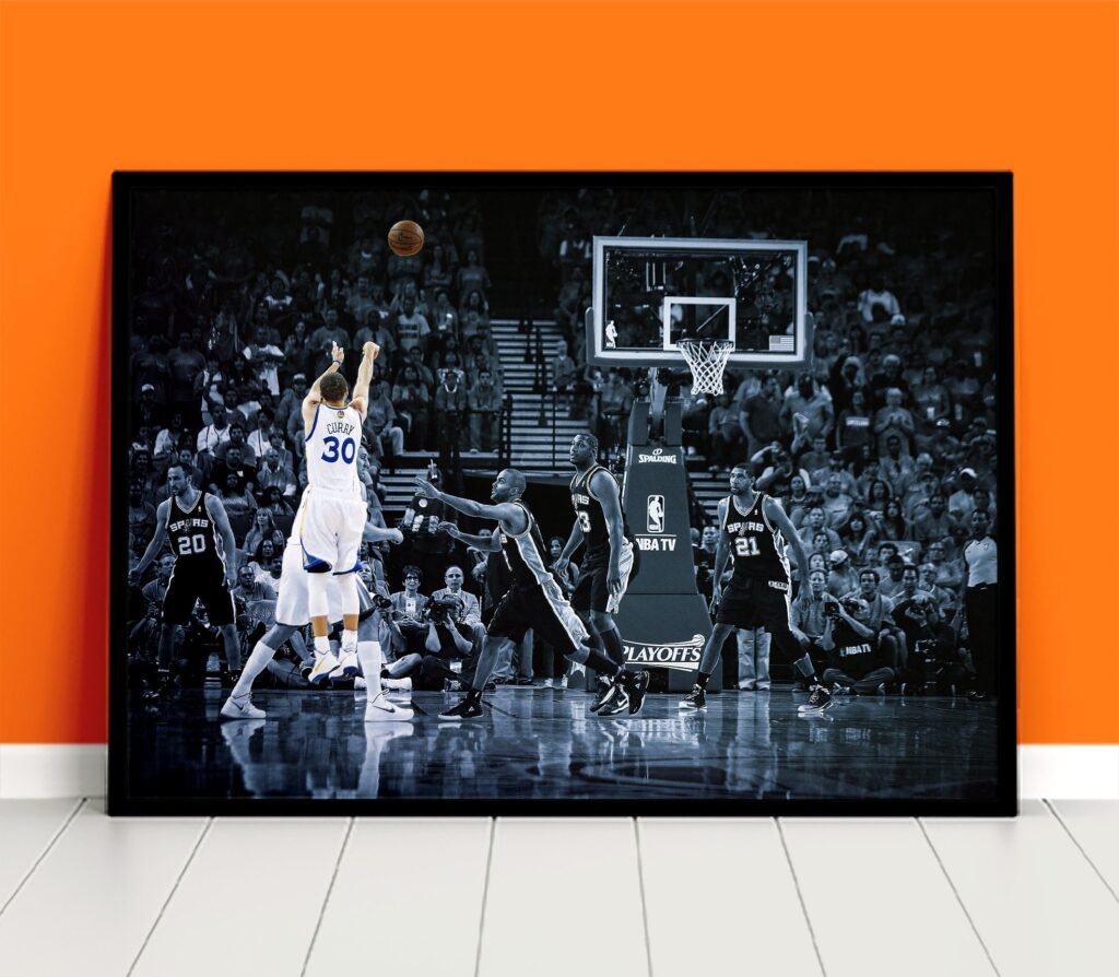 Steph Curry poster - NBA Golden State Warriors Wall Art - Basketball Home Decor print - Sports Memorabilia - Image 8