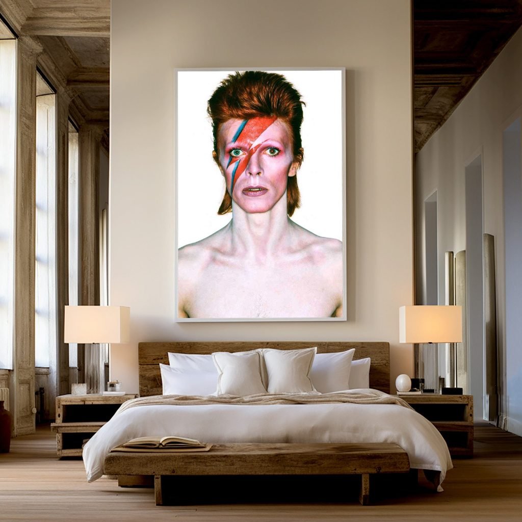 David Bowie Ziggy Stardust poster, Music icon Canvas Wall Art print, Music Home decor - Image 3