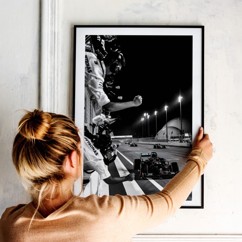 Lewis Hamilton Poster print, Mercedes Formula 1 canvas wall art, F1 world champion Wall Art, Sports poster - Image 8