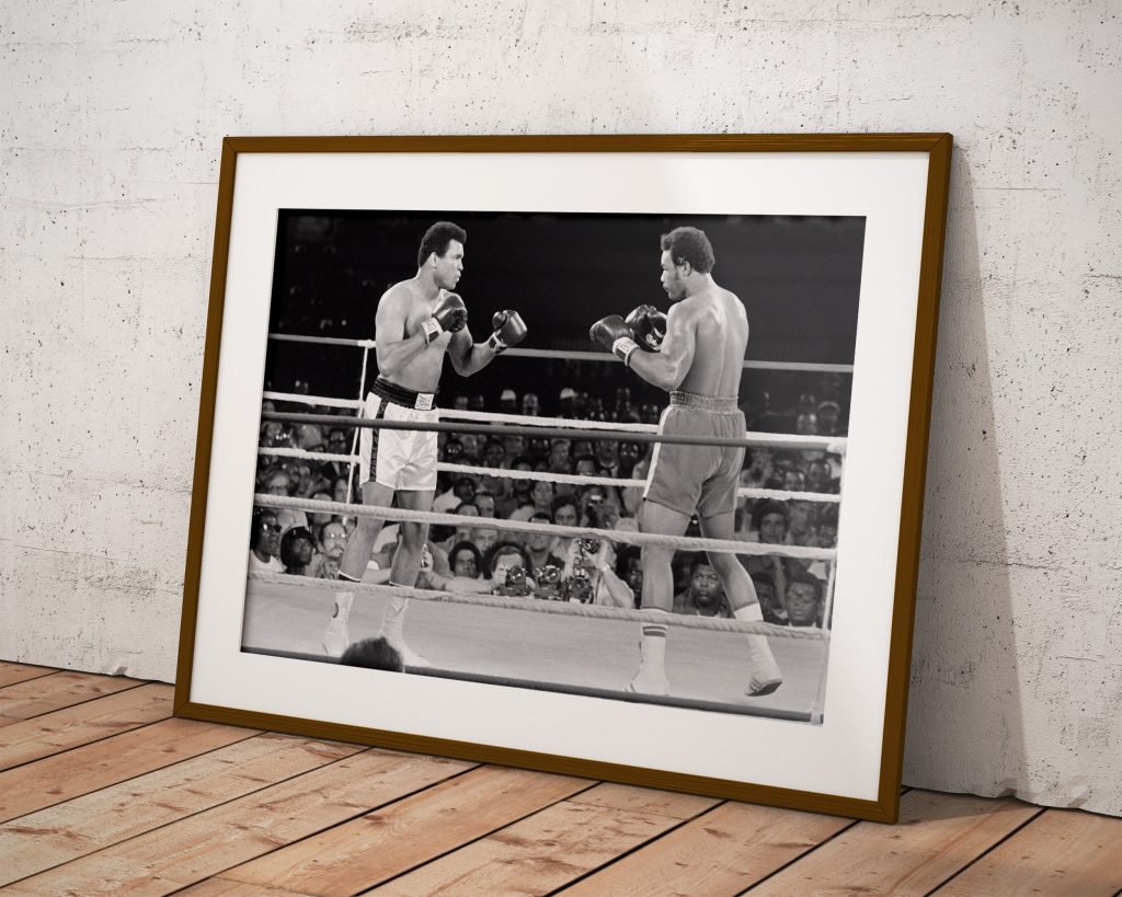 Muhammad Ali vs George Foreman Canvas Wall art print, boxing legends poster, Iconic sports legends - Image 3