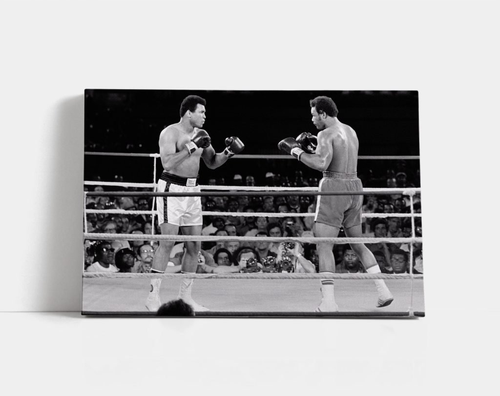 Muhammad Ali vs George Foreman Canvas Wall art print, boxing legends poster, Iconic sports legends - Image 6