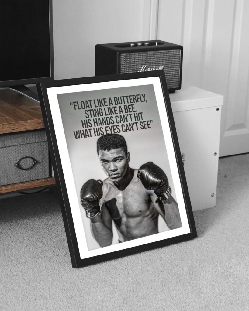 Muhammad Ali Qoute poster print, boxing legends Canvas wall art, Sports poster - Image 4