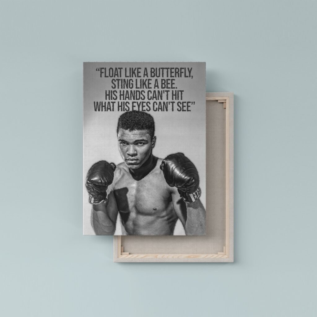 Muhammad Ali Qoute poster print, boxing legends Canvas wall art, Sports poster - Image 8