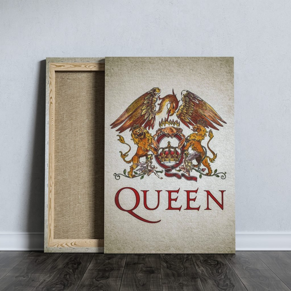 Queen Logo poster, Freddie Mercury poster, Queen Band Music Canvas wall art print, Bohemian Rhapsody - Image 6