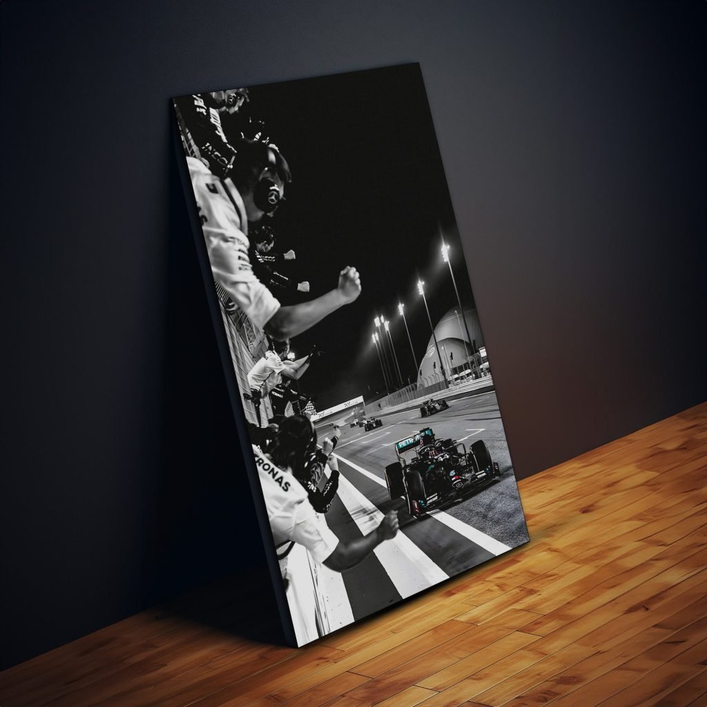 Lewis Hamilton Poster print, Mercedes Formula 1 canvas wall art, F1 world champion Wall Art, Sports poster - Image 4