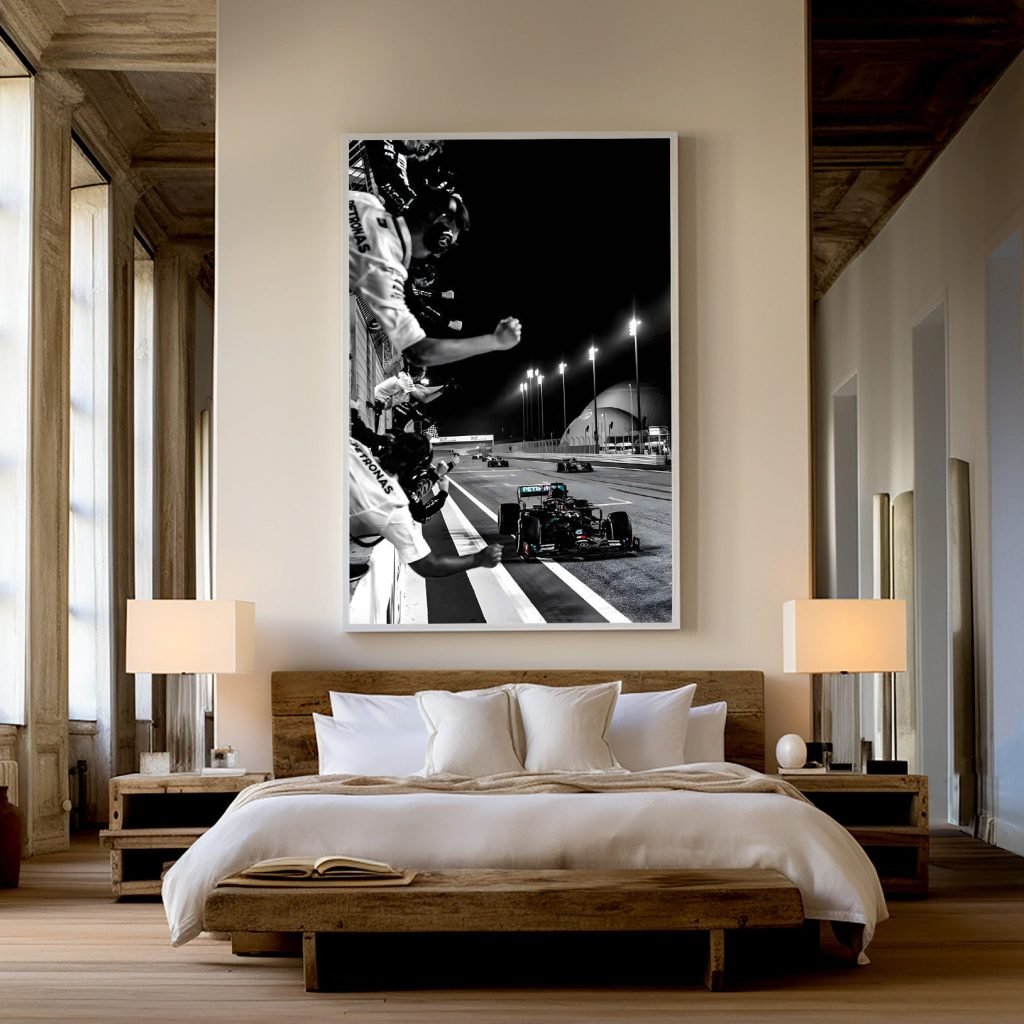 Lewis Hamilton Poster print, Mercedes Formula 1 canvas wall art, F1 world champion Wall Art, Sports poster - Image 5