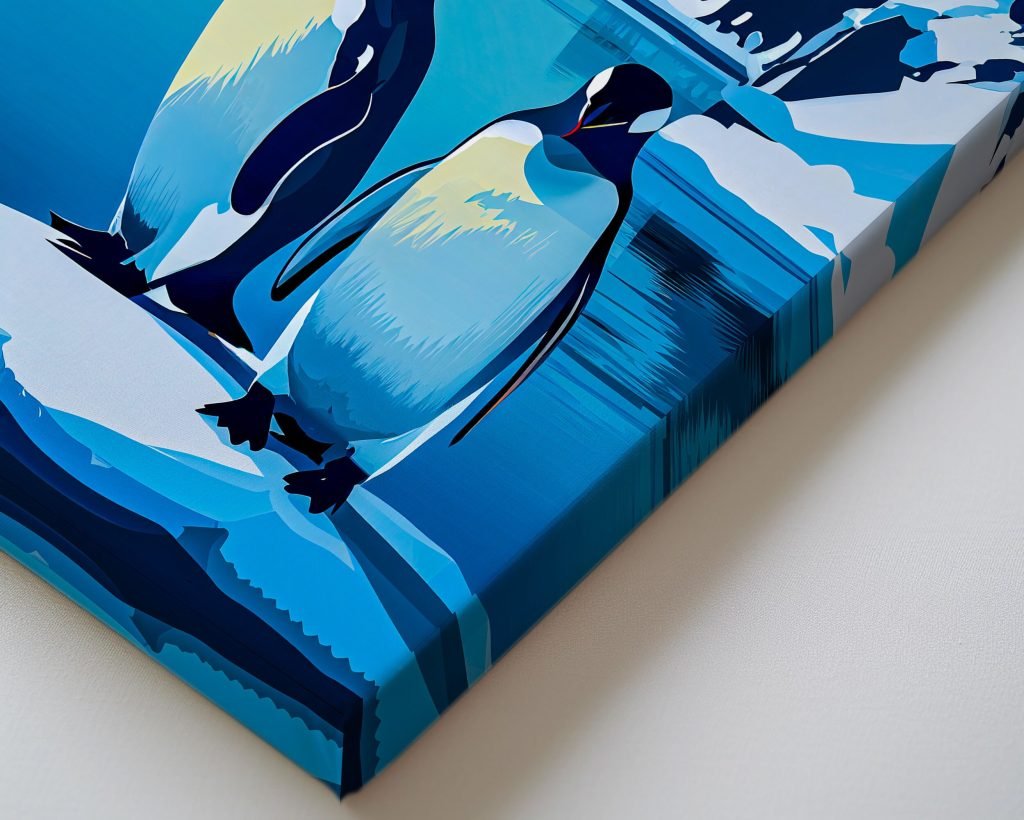Cute Antarctica Penguins Canvas Wall Art print - Great Gift Idea f Penguin and Travel Lovers - Image 5