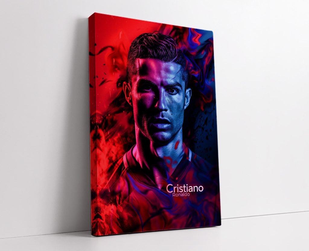 Cristiano Ronaldo Football Poster: Portugal Legend, Manchester United, Real Madrid Star Canvas Wall Art Print for Soccer Fans - Image 5