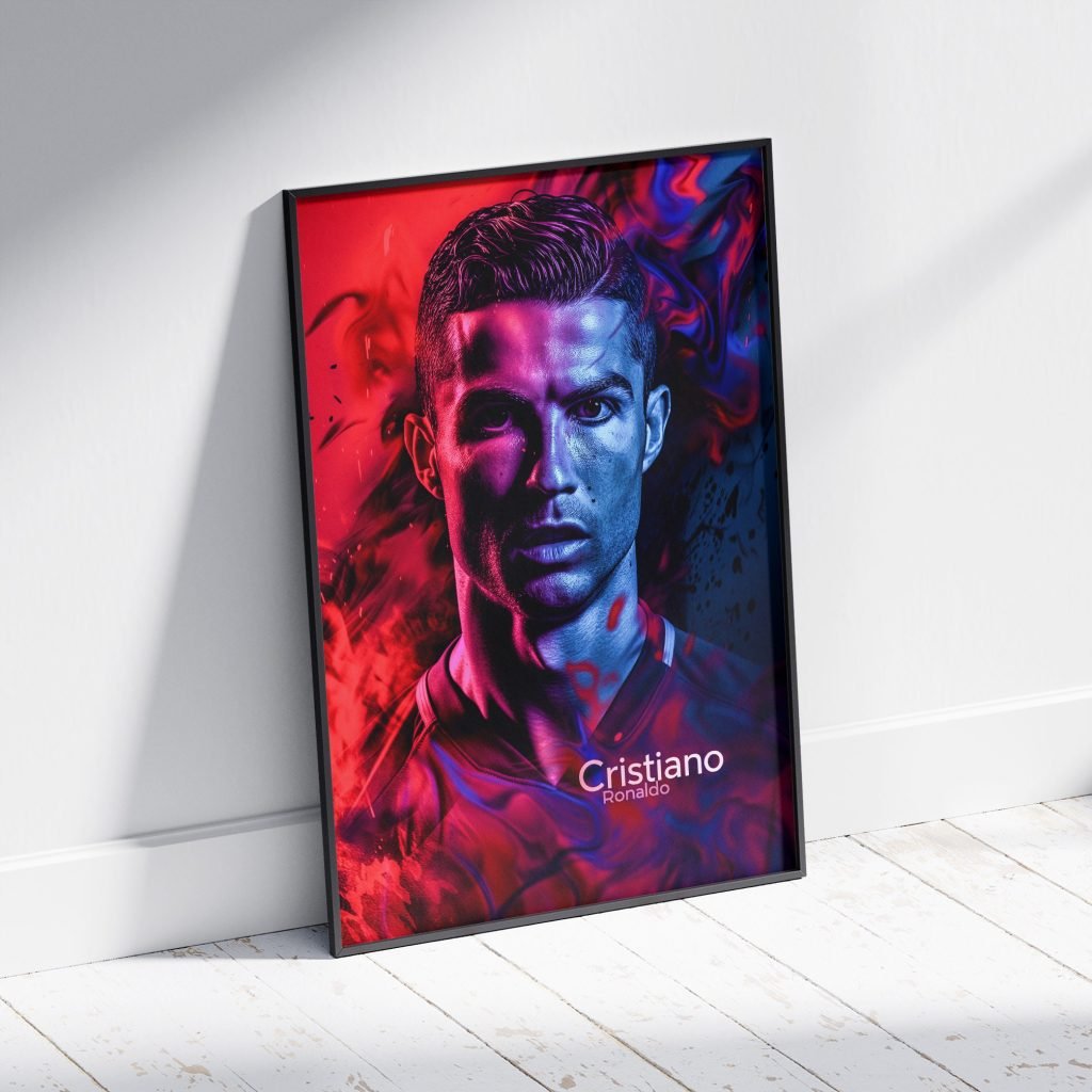 Cristiano Ronaldo Football Poster: Portugal Legend, Manchester United, Real Madrid Star Canvas Wall Art Print for Soccer Fans - Image 7