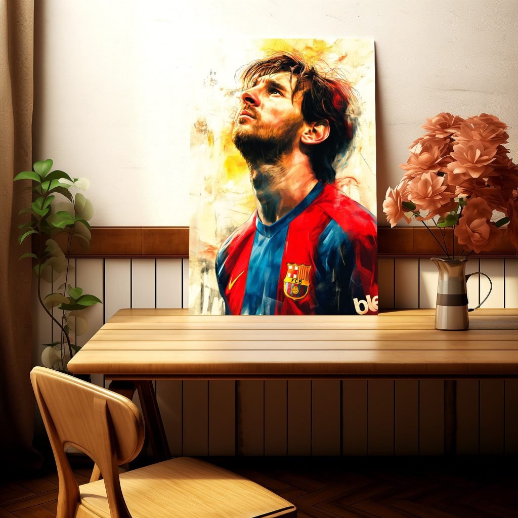 Lionel Messi Poster: Barcelona and Argentina Soccer Canvas Wall Art Print, Iconic Football Star - Image 3
