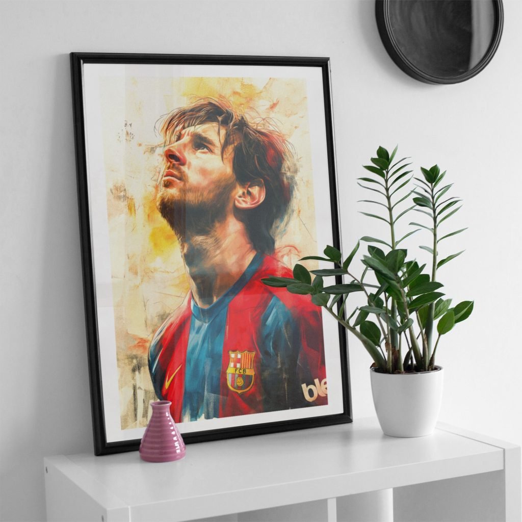 Lionel Messi Poster: Barcelona and Argentina Soccer Canvas Wall Art Print, Iconic Football Star - Image 4