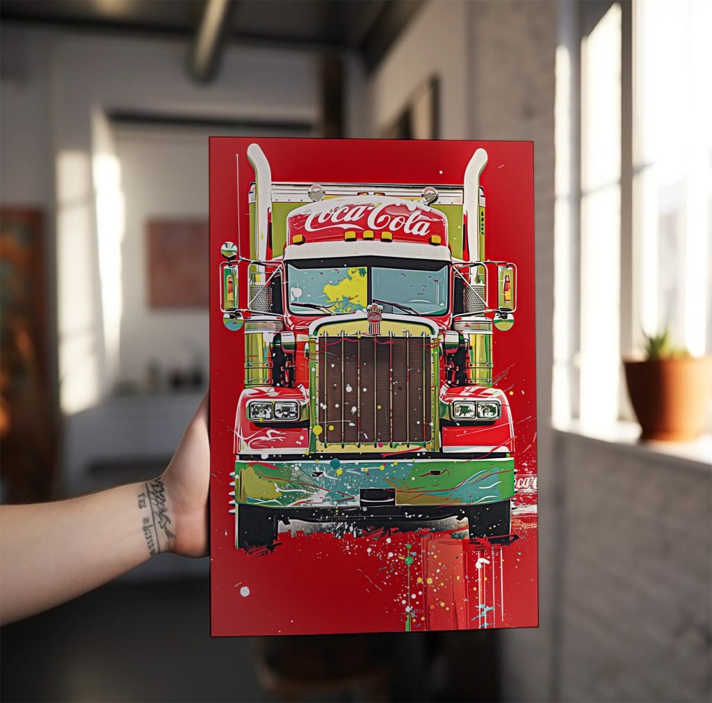 Vintage Coca-Cola Truck Canvas Print, Retro Coke Art, Pop Culture Wall Decor - Image 3