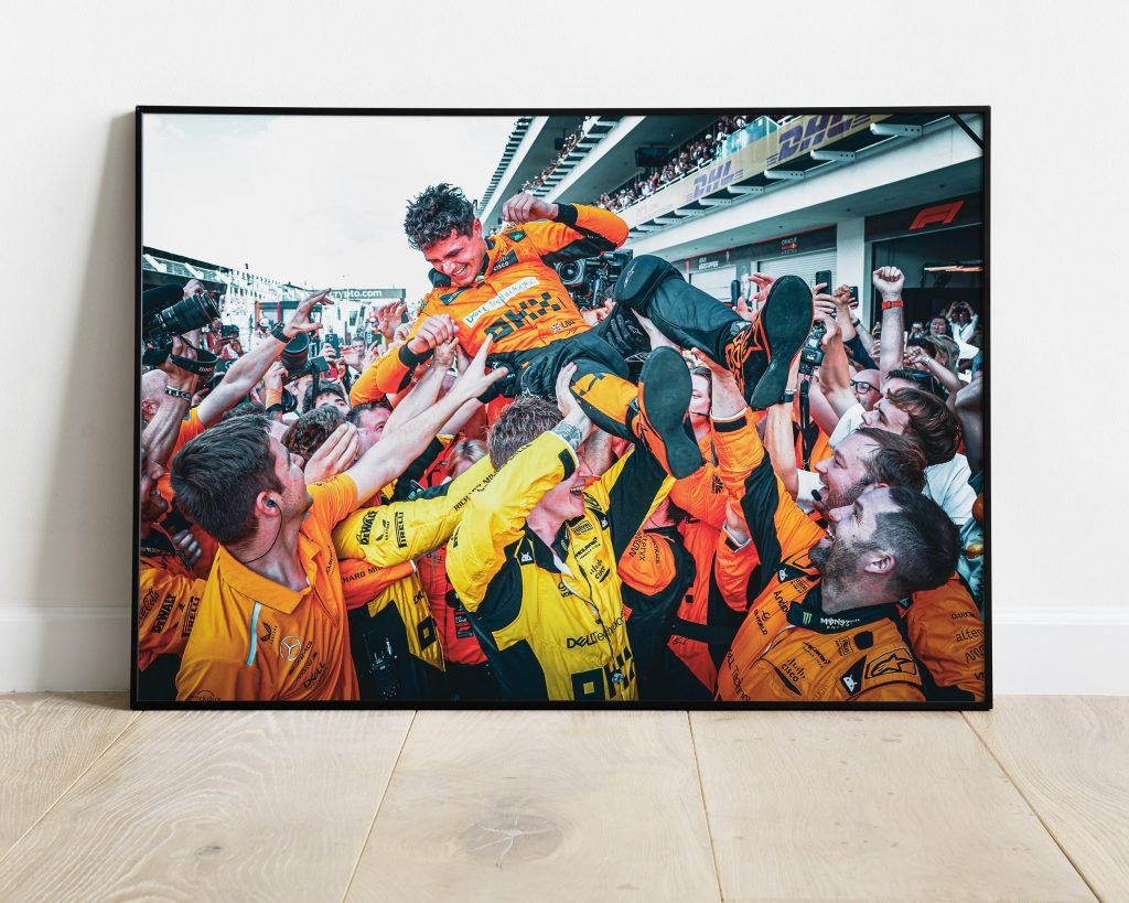 Lando Norris Miami GP poster, Mclaren F1 race win, Formula 1 Canvas Wall art, Gift idea for F1 fans - Image 6