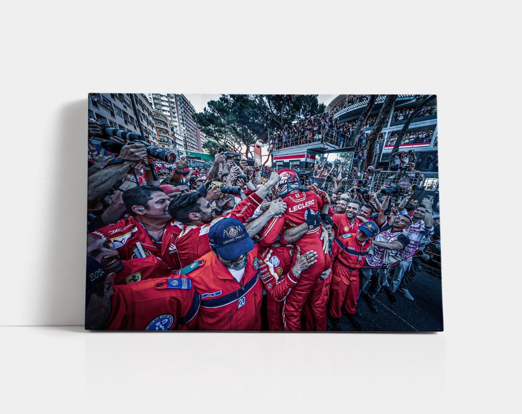 Charles Leclerc Ferrari F1 Monaco GP Win Poster Print or Canvas Wall Art, Formula 1 Decor, Gift for Motorsport fans - Image 7