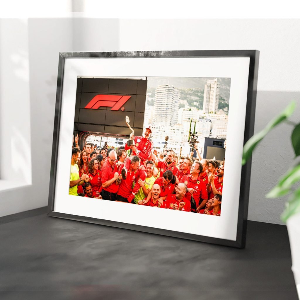 Charles Leclerc Ferrari F1 Monaco Formula 1 GP Win Poster Print or Canvas Wall Art, Motorsport Decor Gift - Image 3