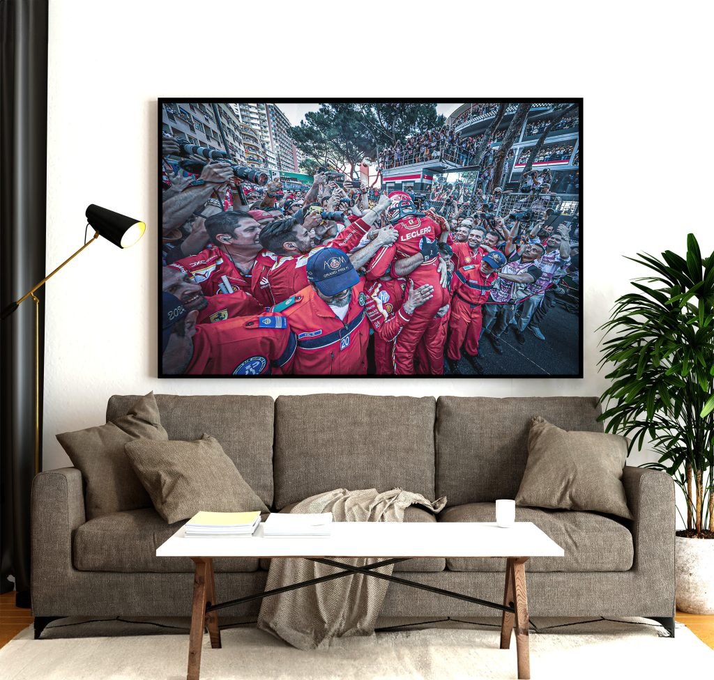 Charles Leclerc Ferrari F1 Monaco GP Win Poster Print or Canvas Wall Art, Formula 1 Decor, Gift for Motorsport fans - Image 4