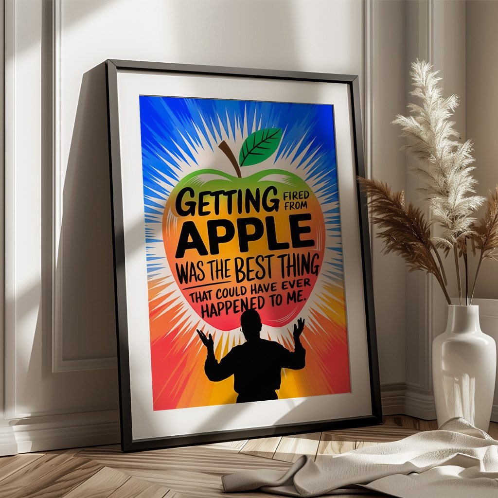Motivational Steve Jobs poster print, Apple CEO Qoute Canvas Wall art print for Office decor - Image 3