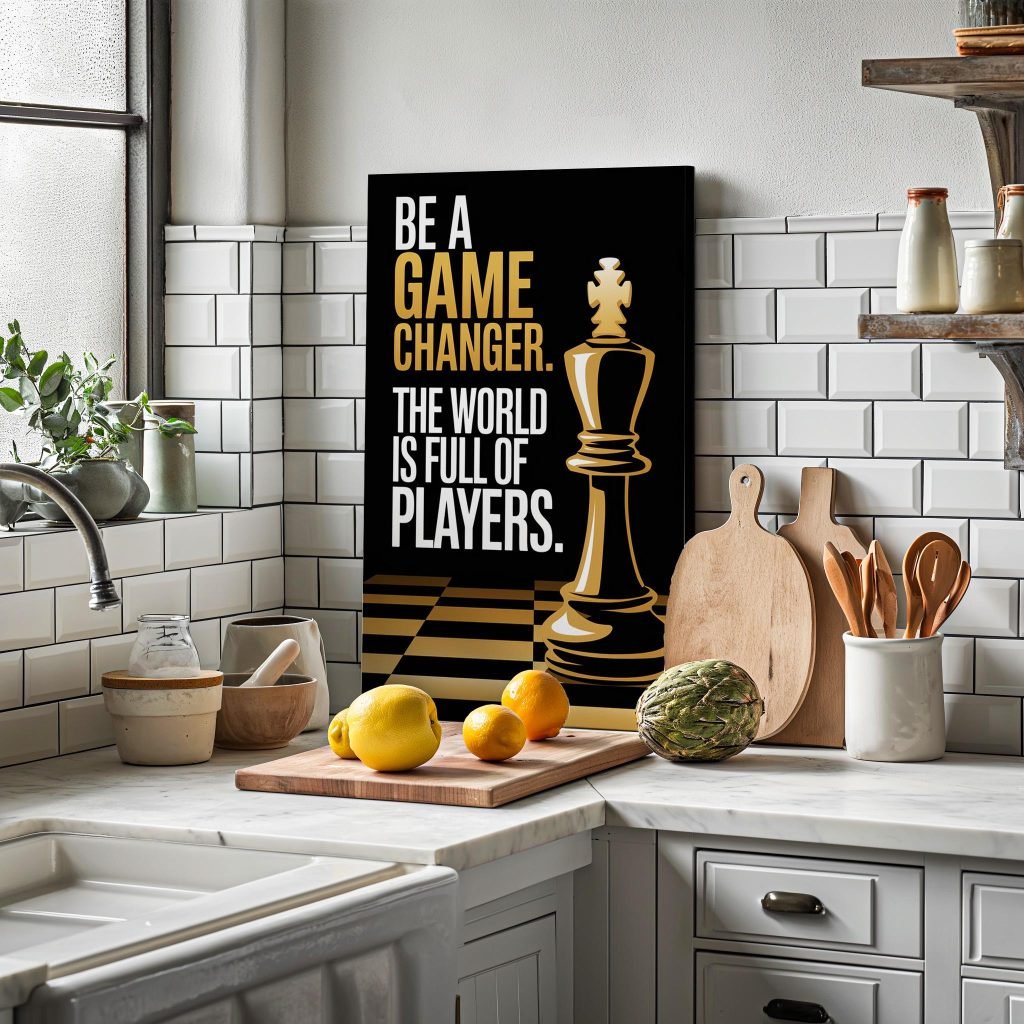 Game Changer Motivational Wall Art Canvas - Inspirational Quote for Home office, Entrepreneur - Image 8