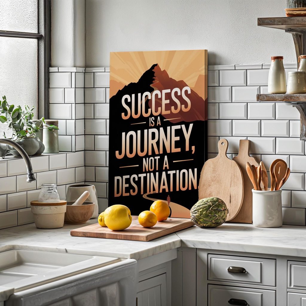Success is a Journey, Not a Destination - Motivational Wall Art Canvas for Office, Home, or Gym, Inspirational Quote for Entreprene - Image 8