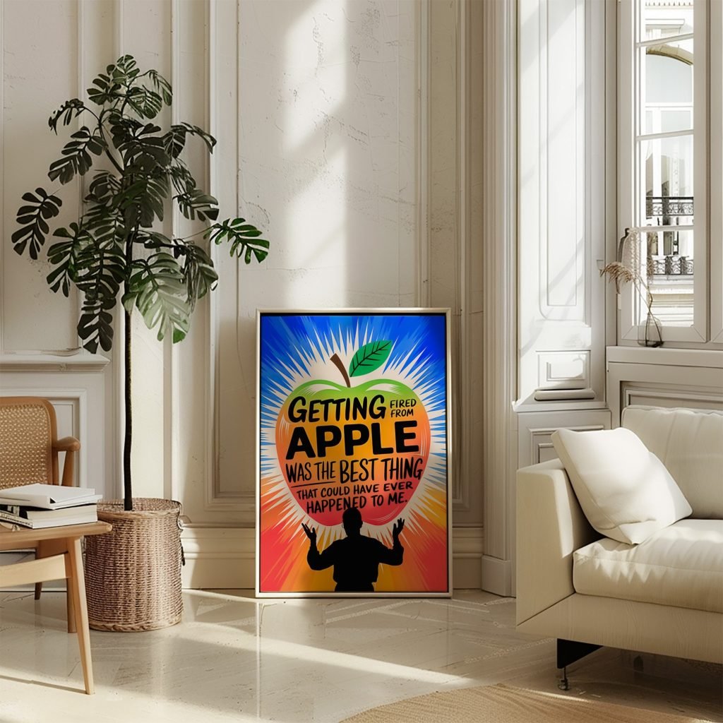 Motivational Steve Jobs poster print, Apple CEO Qoute Canvas Wall art print for Office decor - Image 4