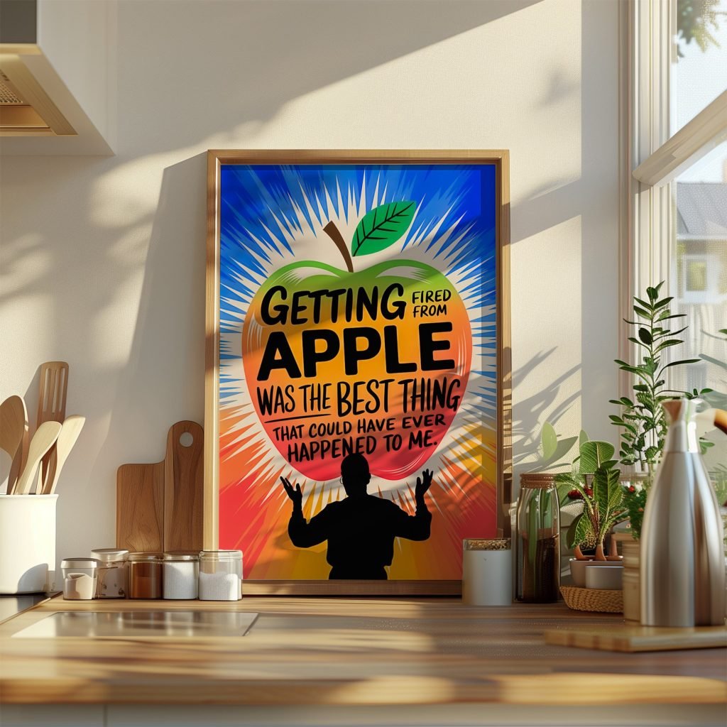 Motivational Steve Jobs poster print, Apple CEO Qoute Canvas Wall art print for Office decor - Image 5