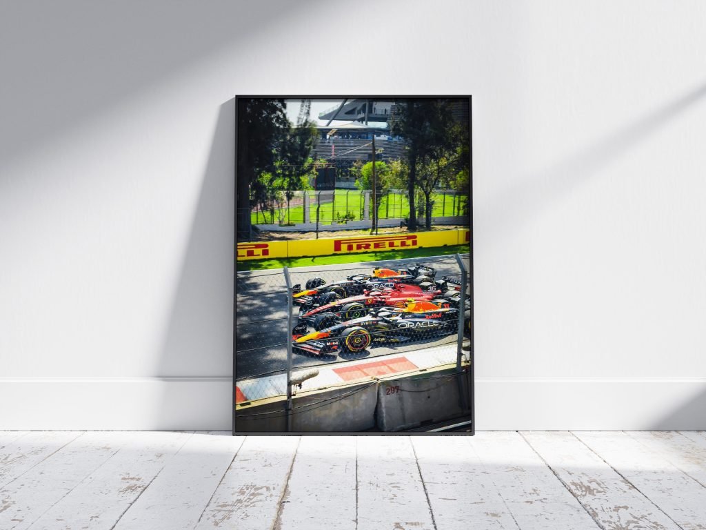 Checo Sergio Perez, Charles Leclerc poster print, Formula 1 Canvas Wall Art, F1 Red Bull Racing vs Ferrari canvas wall art - Image 8