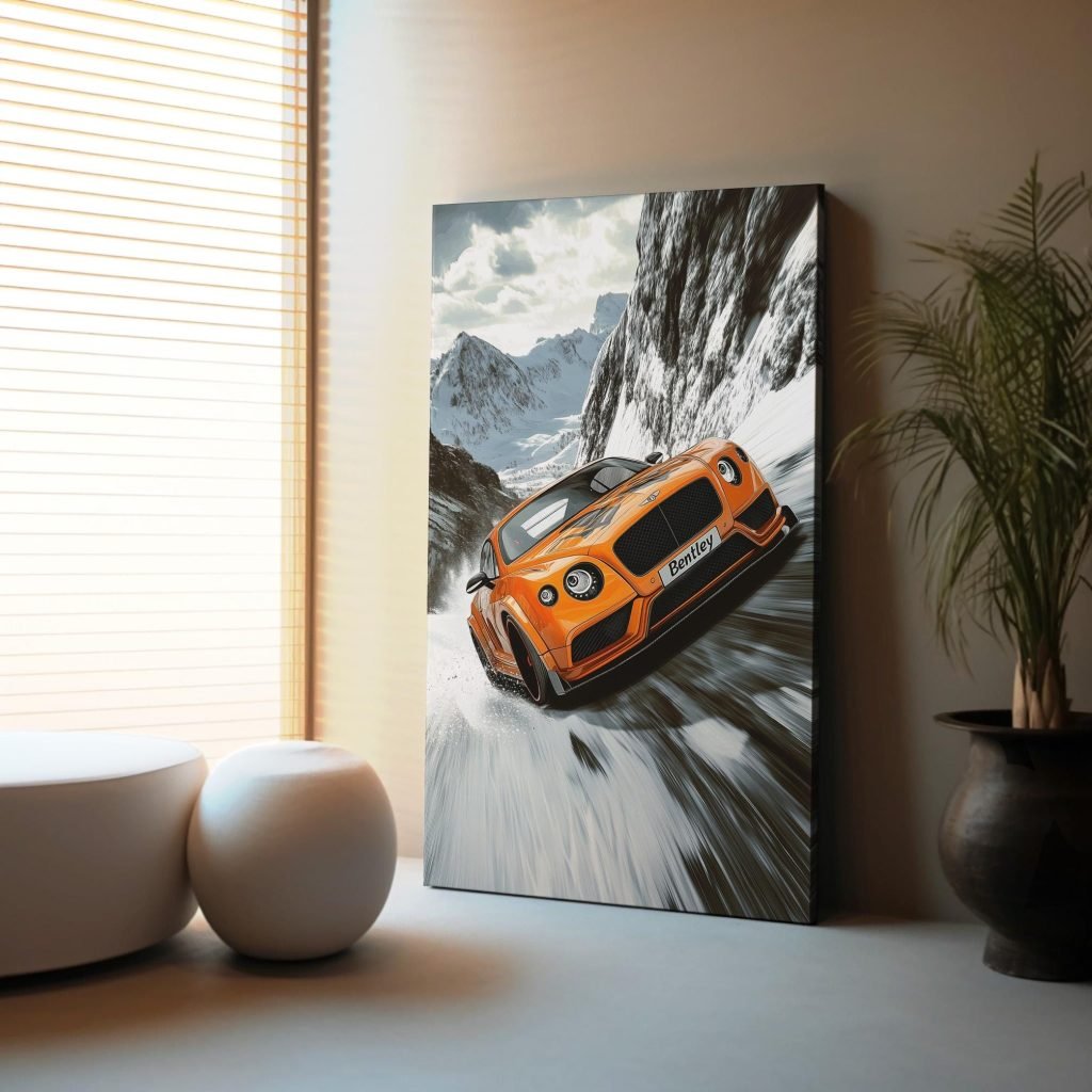 Bentley Canvas Wall Art print  - Auto Artwork for Living Room or Man Cave - Luxury Racing Car Home Decor - Image 5