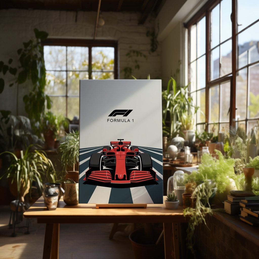 Formula 1 Poster prin, F1 Racing Car Canvas Print for Living Room Decor - Motorsport Wall Art - Image 5