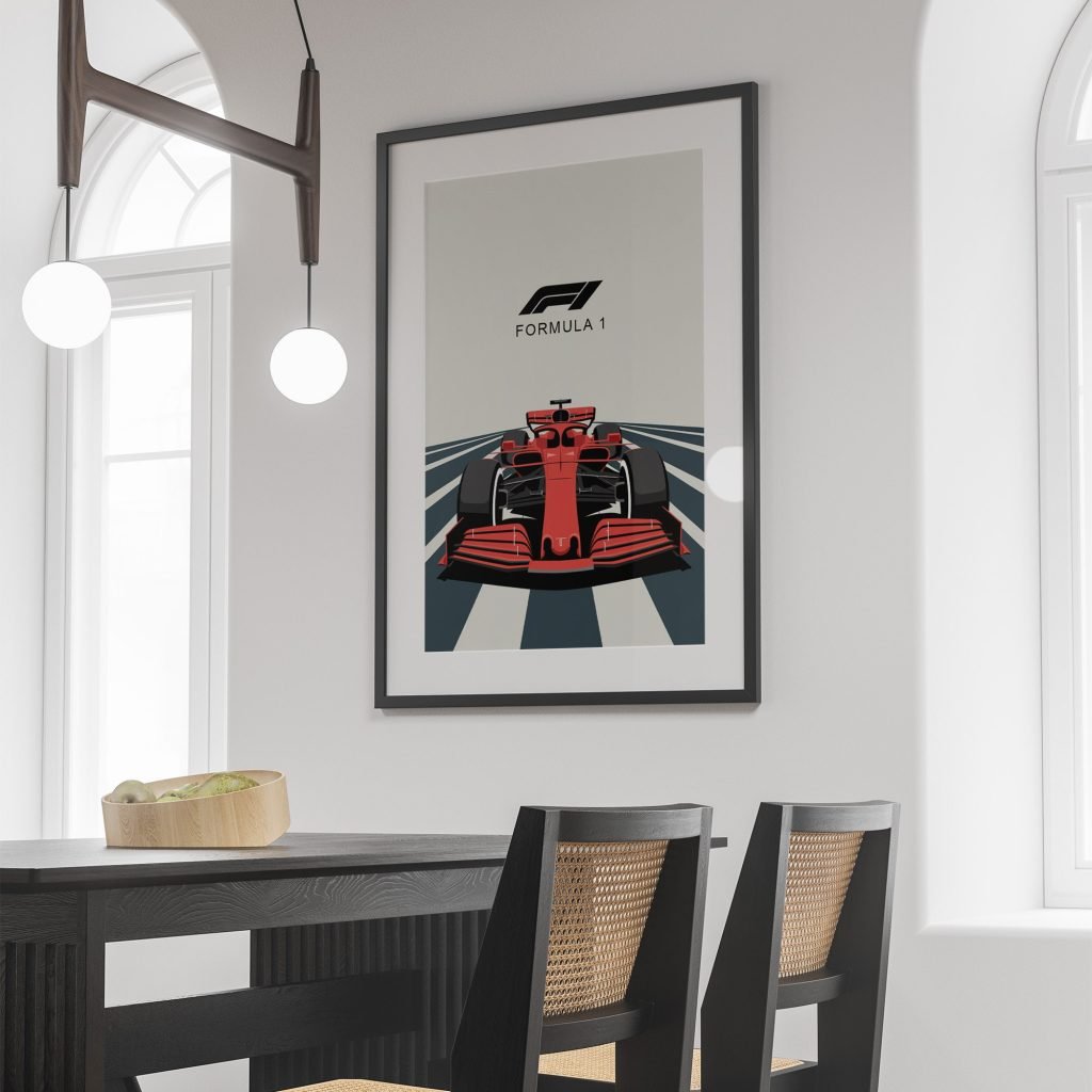 Formula 1 Poster prin, F1 Racing Car Canvas Print for Living Room Decor - Motorsport Wall Art - Image 8