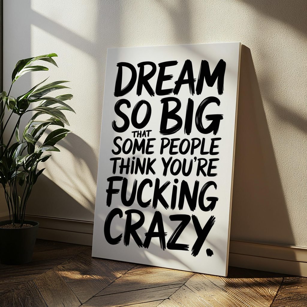 Motivational Wall Art for office - Dream Big Inspirational Quote Canvas, Office Decor, Unique Gift for Entrepreneurs - Image 4