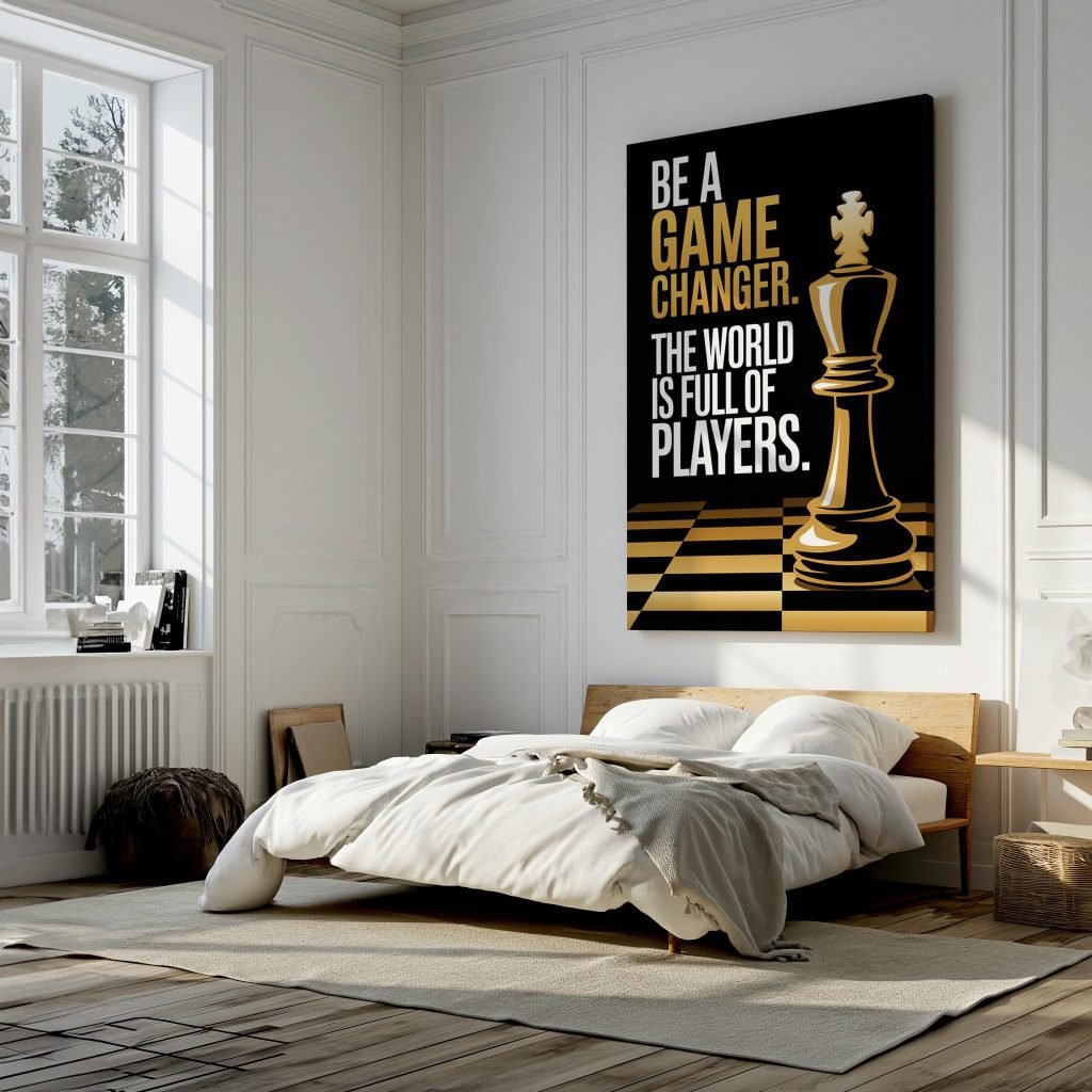 Game Changer Motivational Wall Art Canvas - Inspirational Quote for Home office, Entrepreneur - Image 7