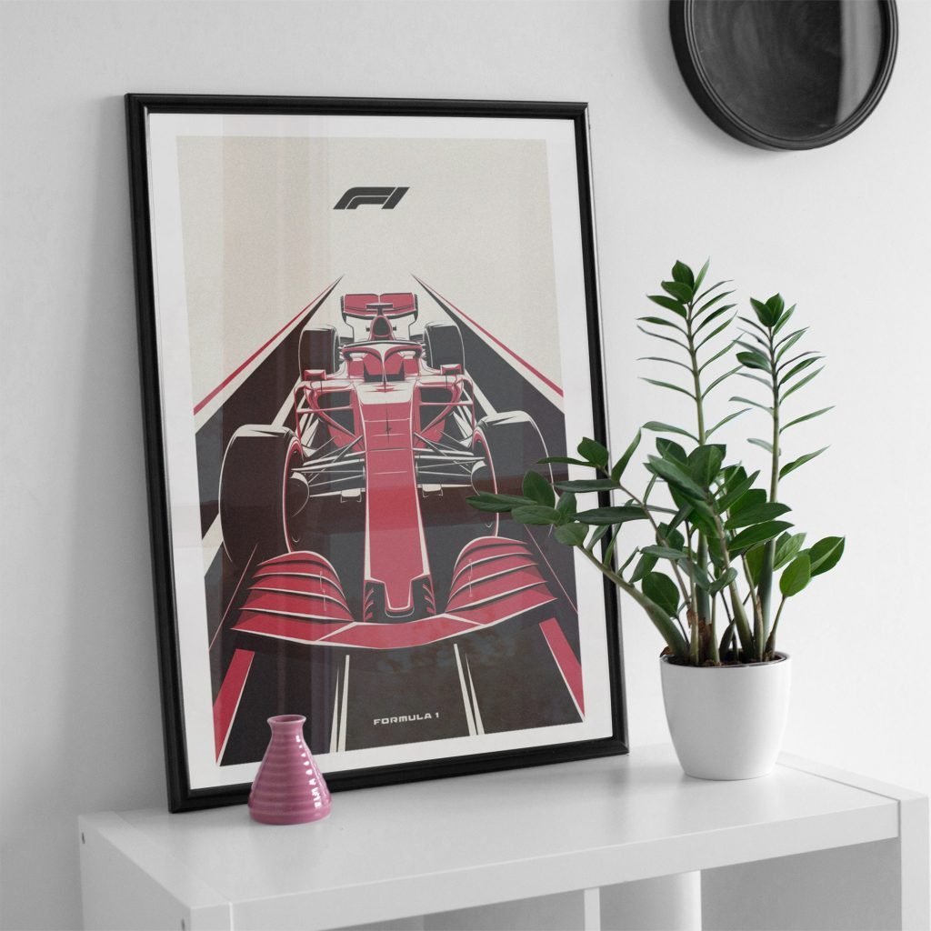 Formula 1 Poster prin, F1 Racing Car Canvas Print for Living Room Decor - Motorsport Wall Art - Image 5