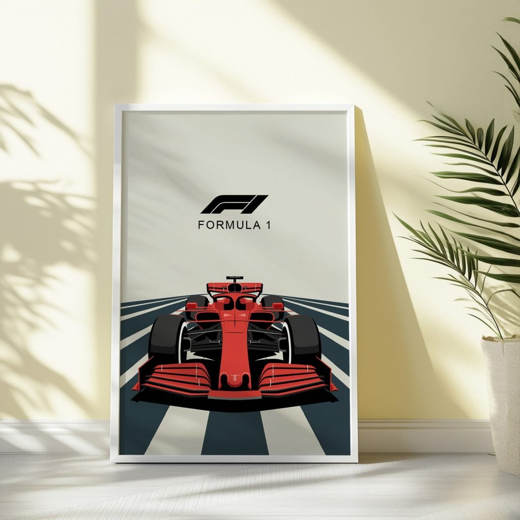 Formula 1 Poster prin, F1 Racing Car Canvas Print for Living Room Decor - Motorsport Wall Art - Image 3