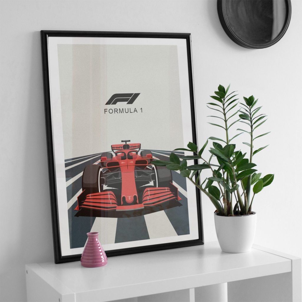 Formula 1 Poster prin, F1 Racing Car Canvas Print for Living Room Decor - Motorsport Wall Art - Image 6