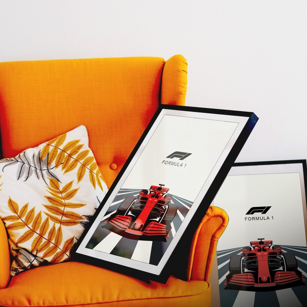 Formula 1 Poster prin, F1 Racing Car Canvas Print for Living Room Decor - Motorsport Wall Art - Image 7