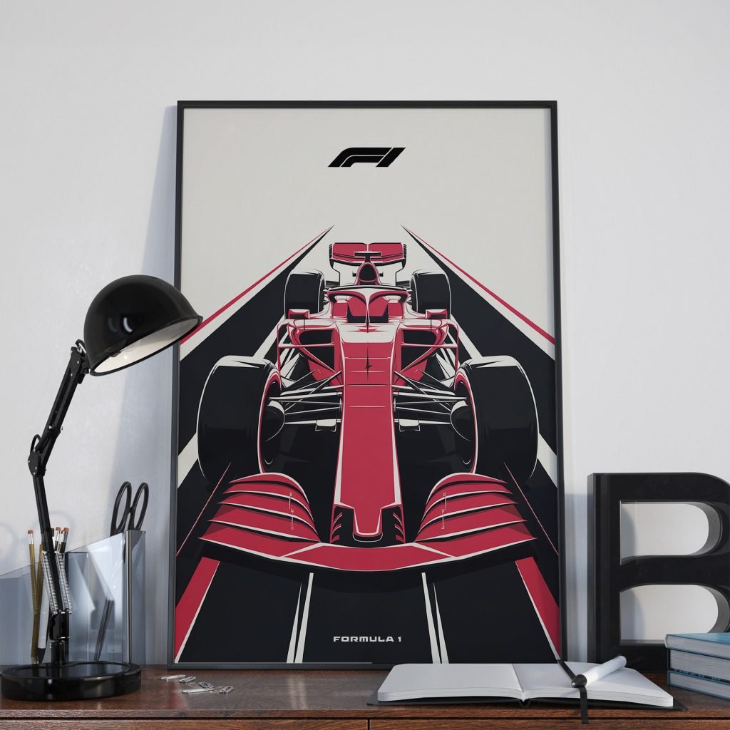 Formula 1 Poster prin, F1 Racing Car Canvas Print for Living Room Decor - Motorsport Wall Art - Image 8